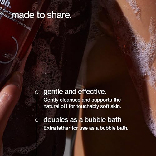 Fragrance-Free Maude Wash No. 0 - Unscented pH Balanced Body Wash & Bubble Bath with Niacinamide
