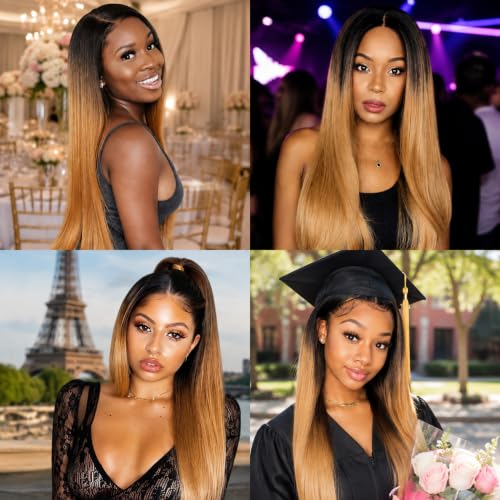 Blonde Straight Human Hair Bundles - 10, 12, 14 Inch, Double Weft, Virgin Brazilian