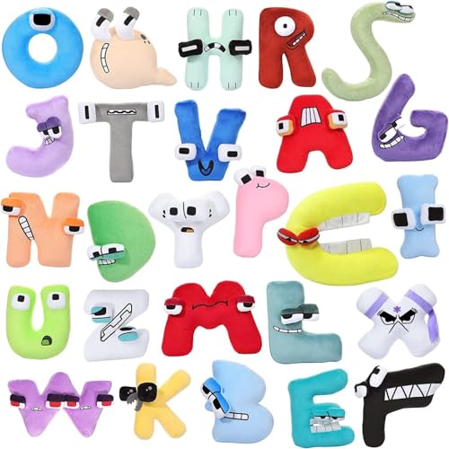 Letter Plush Set - A-Z Soft Stuffed Dolls for Kids & Gifts