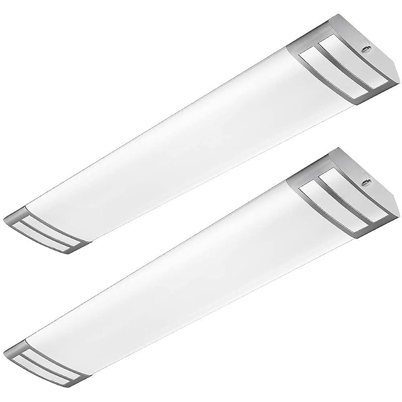 ANTLUX 4ft 40W 5000K LED Flush Mount Kitchen Light Fixture – 4500lm, 2-Pack