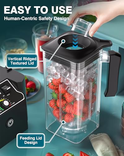WantJoin 2200ml Blender Cup for K90 Commercial Blender - Strong & Quiet