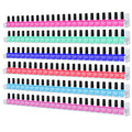 Trophable 24-Inch Clear Wall Mounted Nail Polish Rack Set - 6 Pack