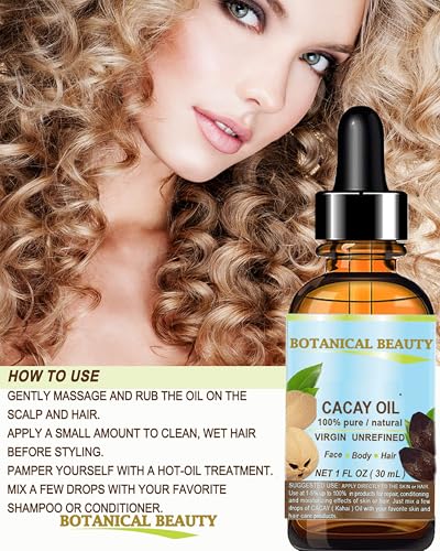 Cacay Oil - Pure Organic Face & Skin Moisturizer, Anti-Aging & Hair Oil, 1 Fl oz