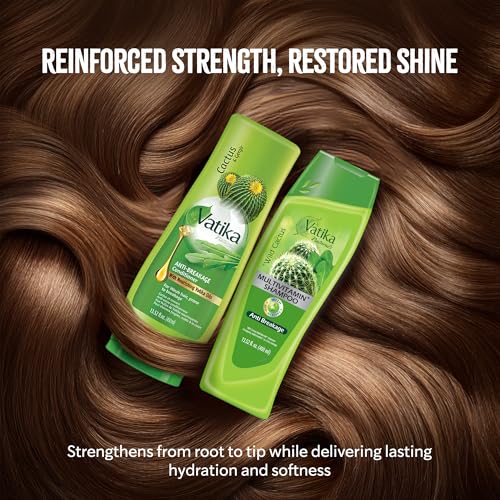 Vatika Naturals Cactus Shampoo & Conditioner Set for Damaged Hair 400ml