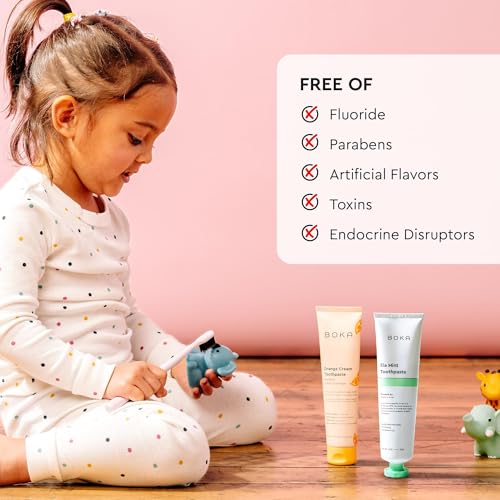 Kids Nano Hydroxyapatite Toothpaste 4oz Pack of 2 Ela Mint & Orange Cream