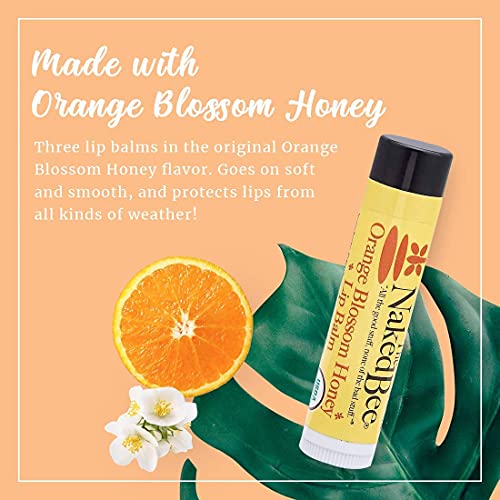The Naked Bee Orange Blossom Honey Hand and Body Lotion 6.7oz + Honey Lip Balms