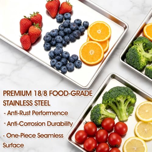 Set of 5 Medium Metal Freeze Dryer Trays with Lids - Compatible with Harvest Right