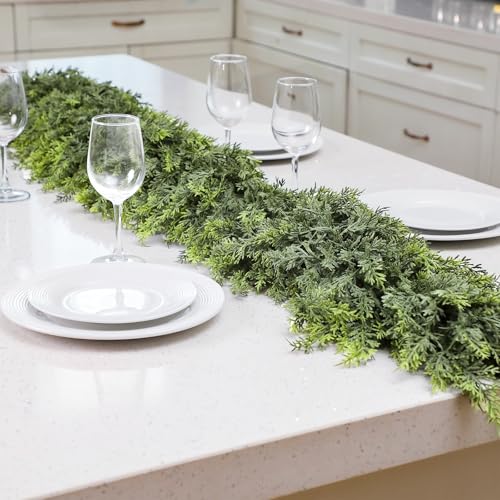 18ft Artificial Cedar Garland - Realistic Holiday Christmas Decor