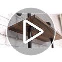 Hombazzar Industrial Pipe Bookshelf - Brown 6-Tier Modern Shelving