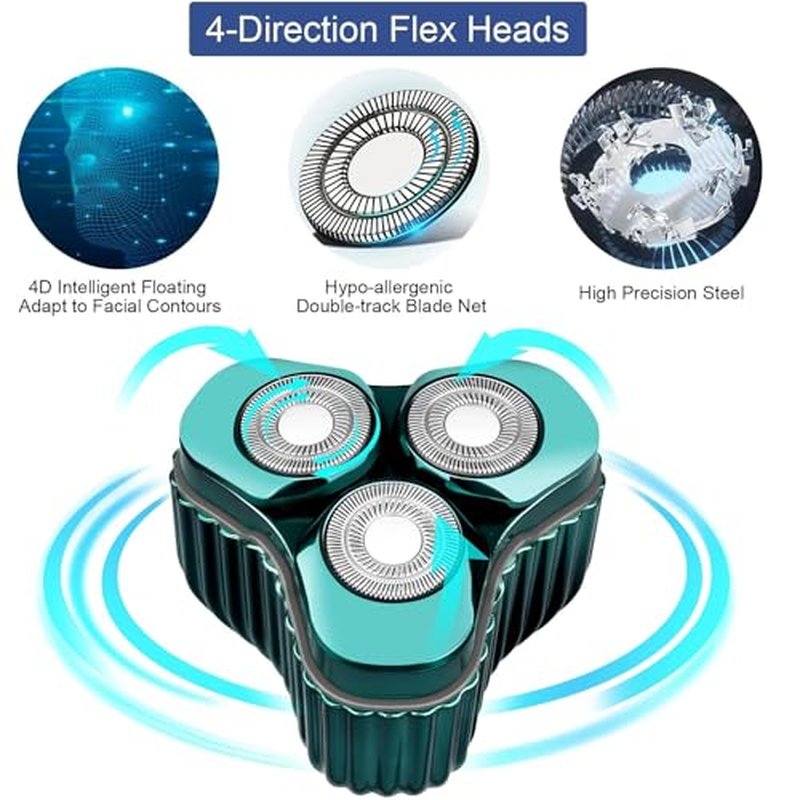 Mini Electric Razor for Men, Upgrade Mini Shaver, Pocket Size Portable Electric Shaver, USB Rechargeable, Waterproof, Easy to Use One-Button, Suitable for Home, Car, Travel, Gift for Men
