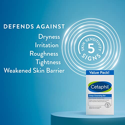 Cetaphil Deep Cleansing Bar 3pk and Moisturizing Lotion 20oz
