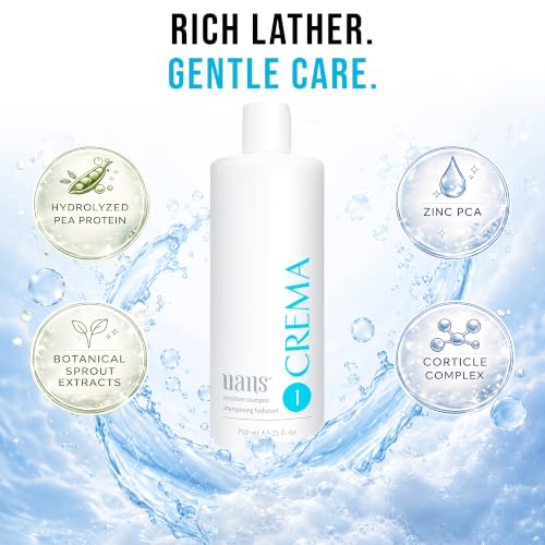 Crema Moisture Shampoo 750ml / 25 Fl Oz - Hydrating Hair Care for Dry, Brittle Hair