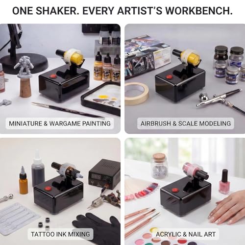 HUBEST Black Paint & Nail Polish Vortex Mixer - High-Frequency Shaker