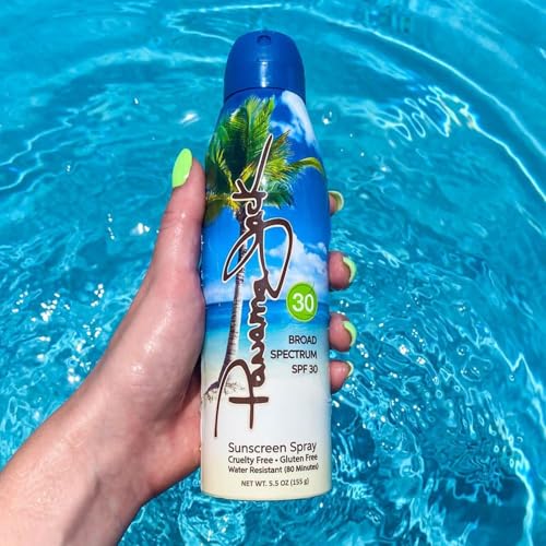 Continuous Spray Sunscreen - SPF 30, Broad Spectrum UVA/UVB Protection, PABA, Paraben, Gluten & Cruelty Free, Water Resistant (80 Minutes), 5.5 OZ