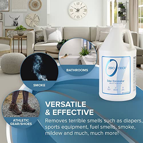 Zero Odor Multi-Purpose Odor Eliminator 128 oz - Fabric & Room Deodorizer
