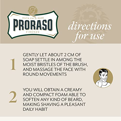 Proraso Sensitive Shaving Cream for Men - 5.2oz Pack of 2, Gentle & Soothing