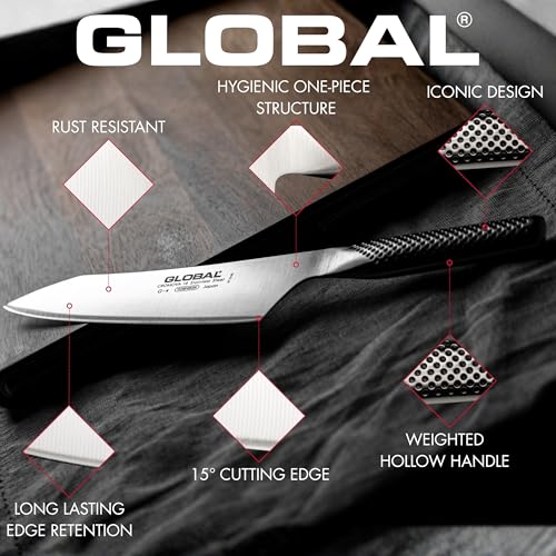 Global 5-Inch Chef's Utility Knife - Razor-Sharp Stainless Steel Kitchen Tool