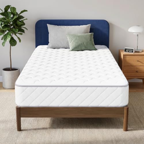 Twin 6 Inch Hybrid Mattress - Innerspring Support & Breathable Cover - Neo Sleep