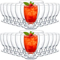 Set of 30 Water Goblets - Clear Stemmed Drinking Glasses 10.5 oz - Elegant Crystal Glassware