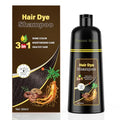 KINGMING Chestnut Brown Hair Dye Shampoo 3-in-1 for Gray Hair, Easy Hair Coloring