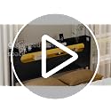 CHOEZON Queen Headboard with Storage, Charging Station & LED Light, Adjustable Metal Frame, Black