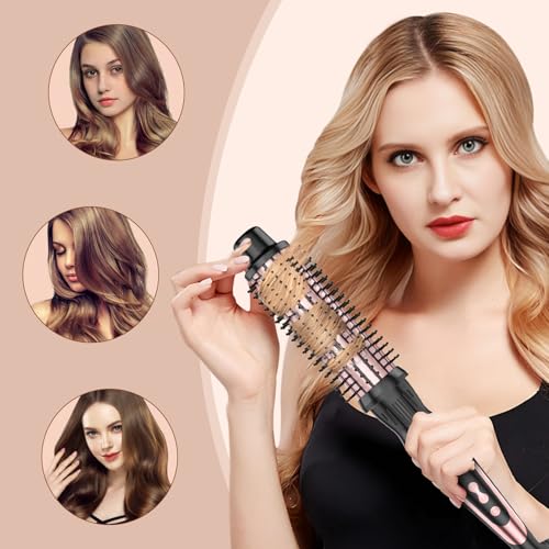 USHOW 1.5 Inch Rose Gold Thermal Hair Brush for Blowouts – Ionic Ceramic