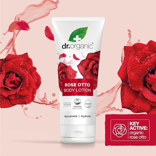 Organic Rose Otto Skin Lotion - Hydrating Anti-Ageing Body Moisturizer 6.8 fl oz