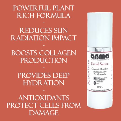 Our Aroma Rooibos Tea Infused Facial Serum for Sensitive and Aging Skin - 1 FlOz