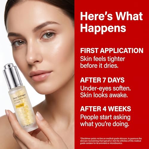Deep Collagen Silk Peptide Serum for Face with Collagen & Copper Peptides