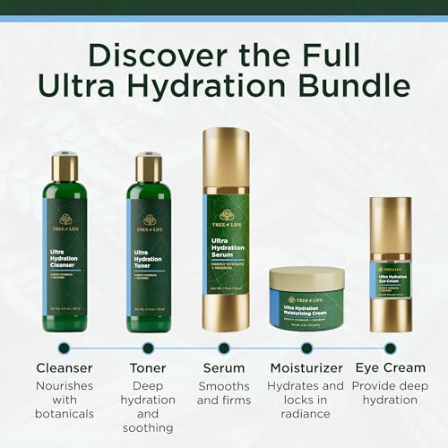 Tree of Life Ultra Hydration Skin Care Collection - 5 Piece Set - Ultimate Skin Care Set