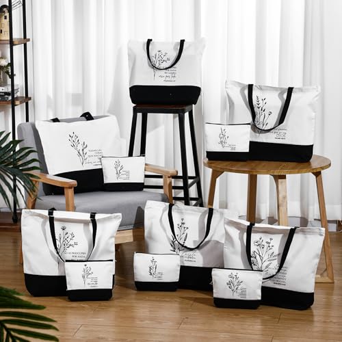 Abbylike 20 Pcs Christian Gift Bags Set Faith Inspirational Tote Bag Religious Makeup Bag Gifts for Wife Mom Women
