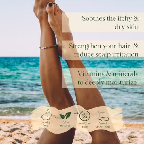 Shea Butter 2lb - Unrefined Natural African Skin & Hair Moisturizer - Ivory, Grade A, Pure, Great for DIY Lip Balm & Stretch Marks
