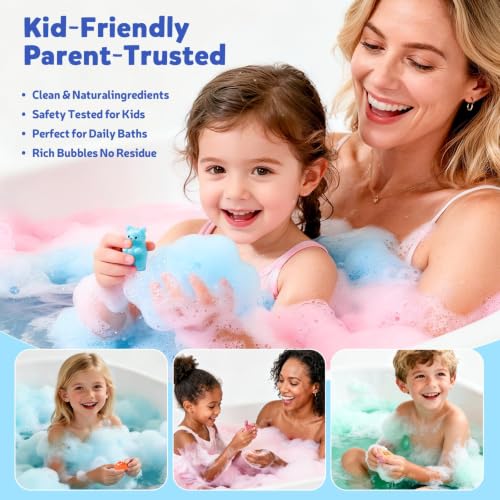Kids Bath Bombs with Ocean & Jungle Animal Toys - 40 Pack Gift Set