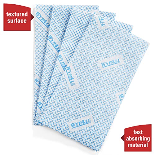 Heavy Duty Foodservice Wipes - 300 Blue Disposable Cleaning Towels