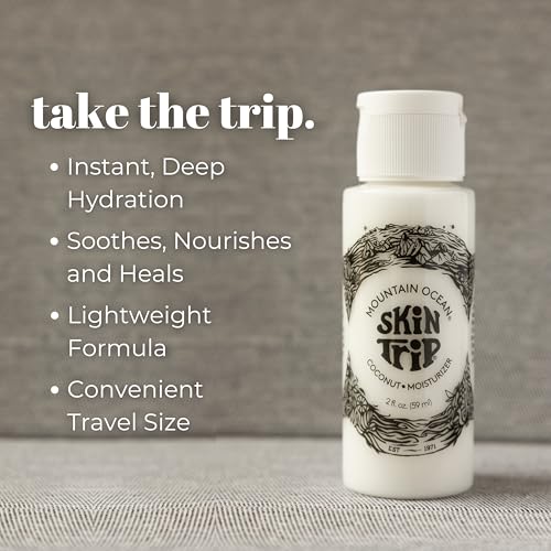 Mountain Ocean The Original Skin Trip Coconut Body Lotion, 2 Oz (Pack of 12), TSA & Travel Friendly, Lightweight Moisturizer with Coconut Oil, Aloe Vera, & Lanolin