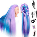 Mannequin Head with Hair 26" Cherry Blossom 4-Color Synthetic Styling Manikin