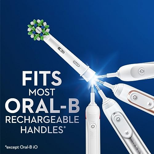 Electric Toothbrush Replacement Heads - CrossAction, 2 Count, White / 1 Pack
