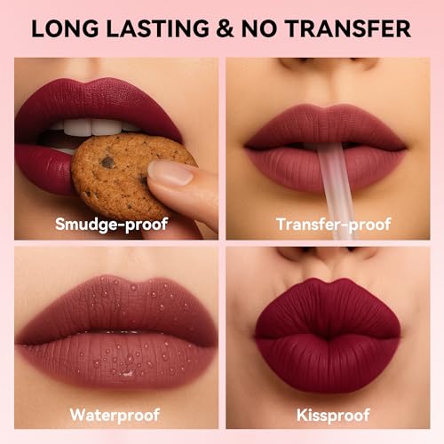 FV Matte Liquid Lipstick, Long Lasting & Highly Pigmented, No Transfer & Waterproof, Smudge Proof Lipstick for Women, Vegan & Cruelty-free, Party Goer-Matte