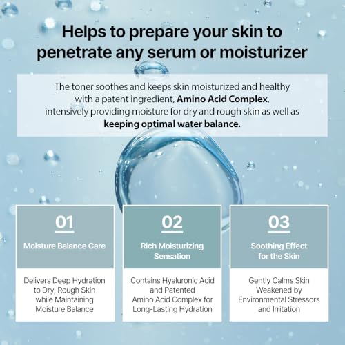 Hydra-15 Soothing Toner 5.07 fl oz /150ml Deep Hydrating Moisturizing for Dry, Sensitive Skin with Hyaluronic Acid Korean Skincare