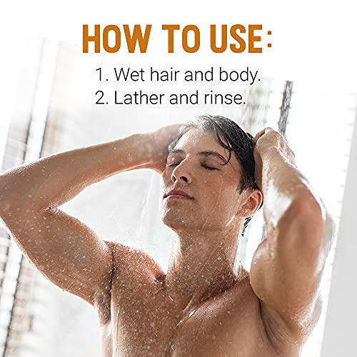 Woody's Hair & Body Shampoo Bar for Men ? 2-in-1 Solid Shampoo Bar & Body Wash, Deep Cleansing, Moisturizing, Refreshing Scent, 8 oz, 2 Pack