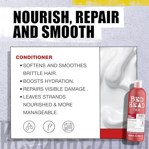 Hydrating Shampoo & Conditioner Set for Damaged Hair - 25.36 Ounce Pack of 2