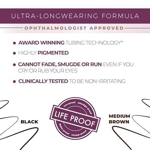 Eyeliner Liquid Tubing Liquid Eyeliner - Black, Smudge-Proof & Long-Wearing