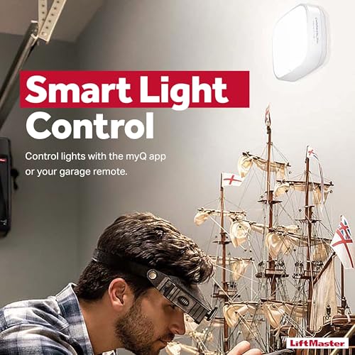 Smart LED Garage Light with MyQ Control - Bright 1000 Lumens, Easy Install
