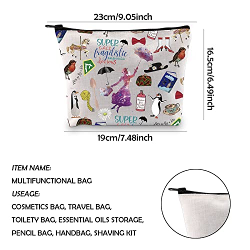 WCGXKO Musical Gift Musical Film Gift Musical Inspired Zipper Cosmetic Bag For Musical Movie Fans (SUPER)