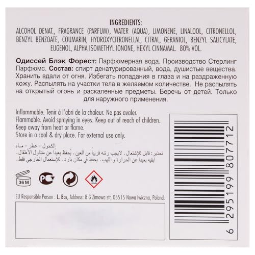 Long-Lasting Unisex Gourmand Perfume - Sweet Spicy Woody Fragrance 3.4oz