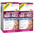 Applied Nutrition Longer Stronger Hair & Nails - 60 Liquid Soft-Gels, Pack of 2 - Biotin, Silica & Collagen - 60 Servings