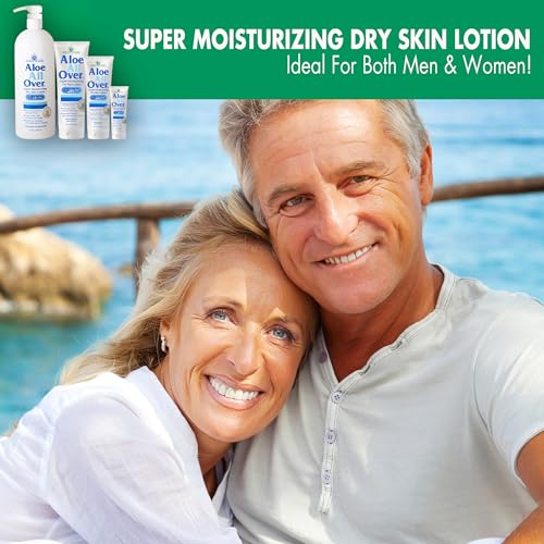 Miracle of Aloe¡¯s Aloe All Over Super Moisturizing Dry Skin Lotion (2-Pack, 4 oz) - Made with 72% UltraAloe Aloe Vera Gel. Safe for Everyone: Men, Women, Kids. Ends Flaking and Restores Dry Skin Fast
