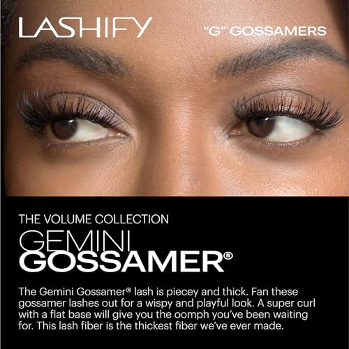 Lashify Gemini 10mm Gossamer False Lashes Voluminous Wispy Eyelash Extensions