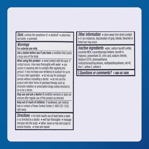 Major Thera-Gel Therapeutic Shampoo - Original Strength - Coal Tar 0.50% - Helps Control The Symptoms of Seborrheic Dermatitis, Psoriasis, and Dandruff - 8.5 Fl Oz