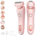 ENVGSOMP Silkglide Pro - 2024 Best Silk Glide Razor, Silk Glide Epilator Painless Hair Removal at Home, 2 in 1 Electric Shaver Razors for Women, Wet & Dry (Pink)